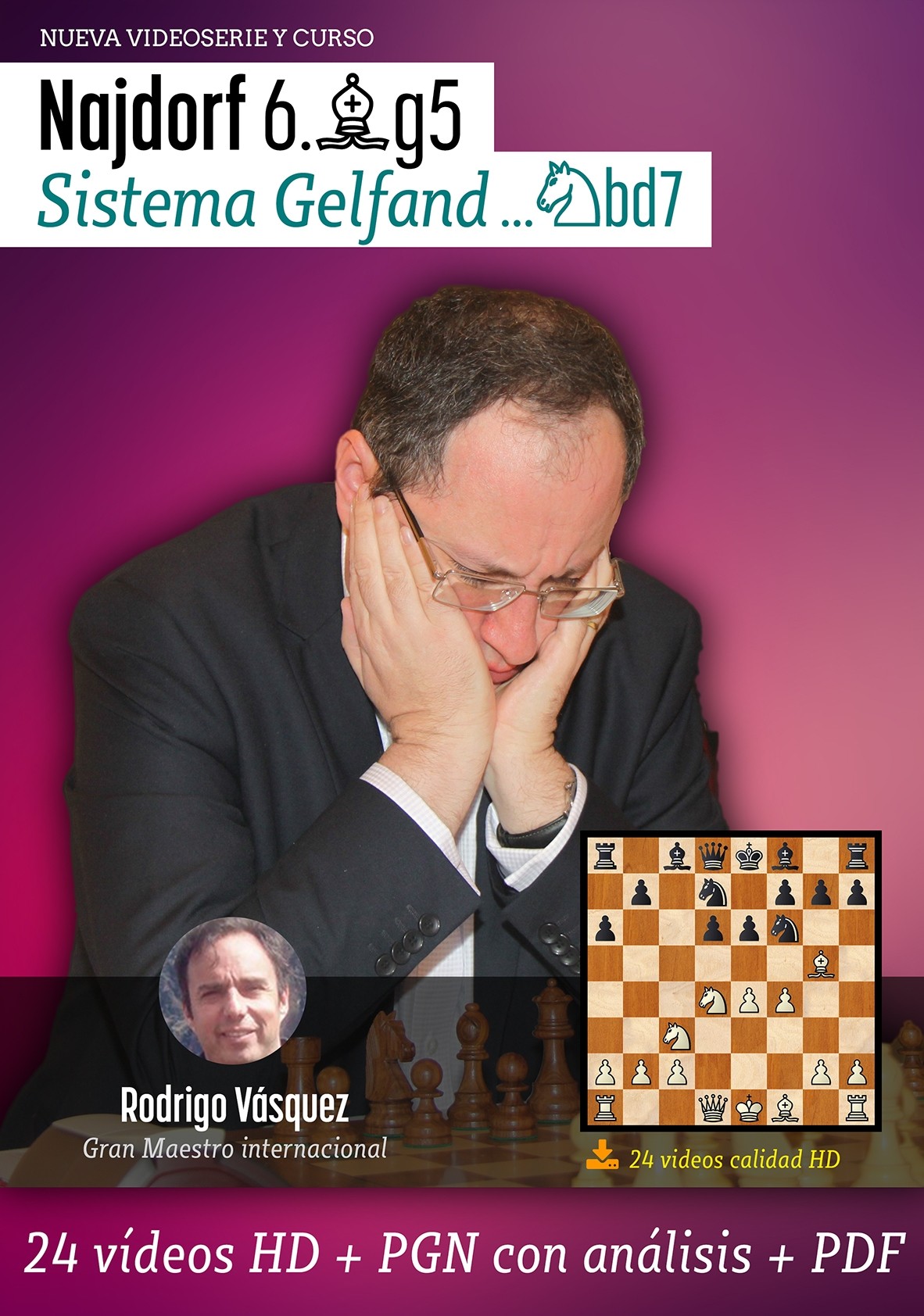 Curso completo del Sistema Gelfand en la Najdorf 6.Ag5 - Internet